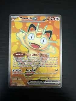 Pokemon Meowth Ex Full Art TCG Perfect Order 107/088 Near Mint - Image 1