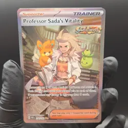 Pokemon TCG Professor Sada's Vitality 256/182 Paradox Rift Holo Trainer - Image 1