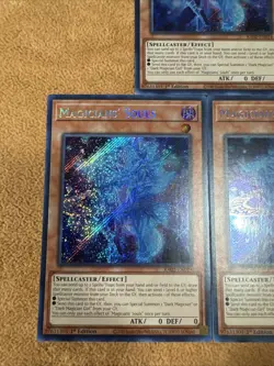 🔥 3x YUGIOH Magicians' Souls RA02-EN014 SECRET RARE PLAYSET NM 1ST EDITION - Image 3