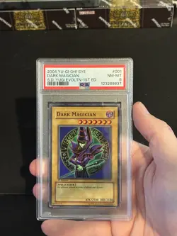 2004 YU-GI-OH! SYE STARTER DECK YUGI EVOLUTION 1ST ED #001 DARK MAGICIAN PSA 8 - Image 3