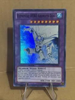 Yu-Gi-Oh Elemental Hero Absolute Zero GENF-ENSE1 Super Rare Limited Edition NM - Image 1