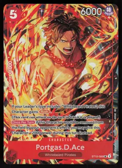 One Piece Promotion Cards #ST15-005 Portgas.D.Ace (Illustration Box Vol.5) - Image 1