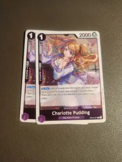 2x Charlotte Pudding R OP12-071 One Piece TCG Pack Fresh NM Canadian Seller! - Image 1