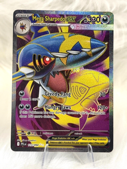 Mega Sharpedo EX Ultra Rare 113/094 Phantasmal Flames Pokemon Card TCG NM - Image 1