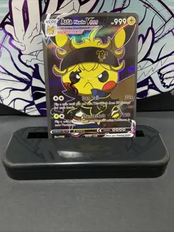 Pokemon x Black Clover Asta Pikachu Black Bull Custom Fan Art Card - Image 1