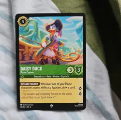 81/204 DAISY DUCK PIRATE CAPTAIN AZURITE SEA SUPER RARE DISNEY LORCANA CARD - Image 1