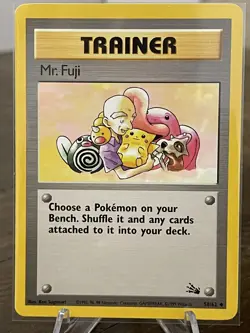 Pokemon Card Fossil Uncommon Unlimited Mr. Fuji 58/62 LP-NM - Image 1