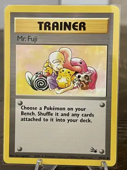 Pokemon Card Fossil Uncommon Unlimited Mr. Fuji 58/62 LP-NM - Image 3