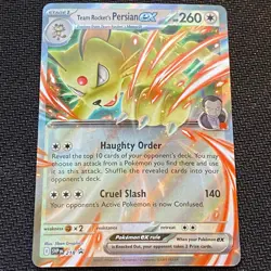Team Rocket's Persian ex 218 Sv: Scarlet & Violet Promo Card Holo - Image 1