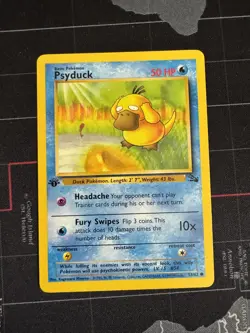 1st Edition Psyduck 53/62 Fossil Set Rare Vintage 1999 Pokemon Card - Mint/NM - Image 1