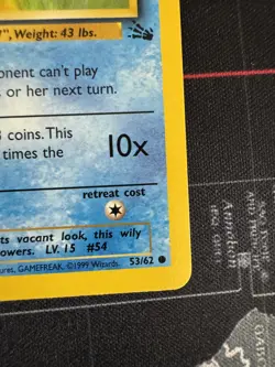 1st Edition Psyduck 53/62 Fossil Set Rare Vintage 1999 Pokemon Card - Mint/NM - Image 4