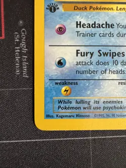 1st Edition Psyduck 53/62 Fossil Set Rare Vintage 1999 Pokemon Card - Mint/NM - Image 5