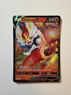 8 Pokemon Fire / Mixed V Card Lot - Image 3