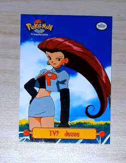 Vintage 1999 Topps Pokemon Series 1 TV9 Jesse Rare Non Holo Card LP - Image 1
