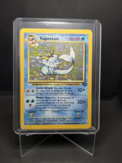 Vaporeon 12/64 Jungle Holo Rare Pokemon Card WOTC Vintage LP/NM - Image 2