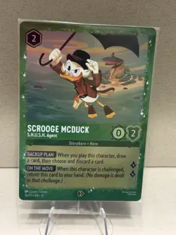Disney Scrooge Mcduck-S.H.U.S.H. Agent Promo Foil Card 36/P3 Lorcana TCG - Image 1