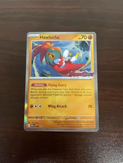 Pokemon Card - Black Star Promo SVP007 - HAWLUCHA (holo-foil) - NM/Mint - Image 1
