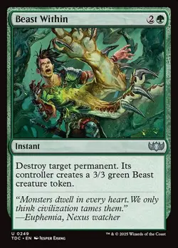 1x Beast Within NM Eng MTG - Commander Dragonstorm - Image 1