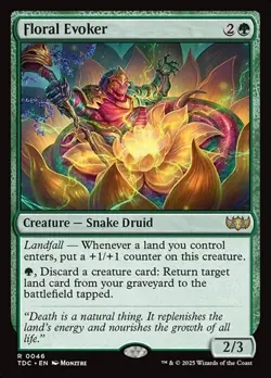 1x Floral Evoker NM Eng MTG - Commander Dragonstorm - Image 1