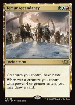 1x Temur Ascendancy NM Eng MTG - Commander Dragonstorm - Image 1
