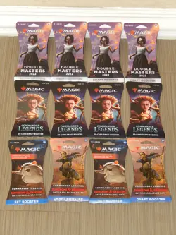 Magic The Gathering 8X Commander Legends 4X Double Masters Pack NEW SEAL MINT! - Image 1