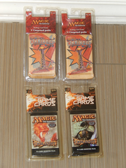 Magic The Gathering 6X Unhinged & 2X ONSLAUGHT OLD Booster Pack SEAL NEW MINT! - Image 2