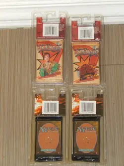 Magic The Gathering 6X Unhinged & 2X ONSLAUGHT OLD Booster Pack SEAL NEW MINT! - Image 3