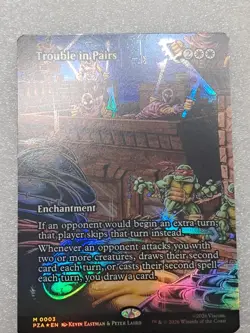 MTG Trouble in Pairs (Borderless) Non-foil M 0003 Teenage Mutant Ninja Turtles - Image 1