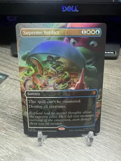 Supreme Verdict Borderless FOIL Commander: Teenage Mutant Ninja Turtles MTG MINT - Image 1