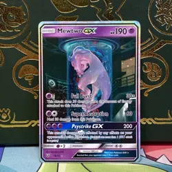 Pokemon 2017 English Card Shining Legends Set Test Tube Mewtwo Mewtube GX #78 MP - Image 1