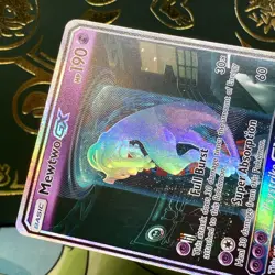 Pokemon 2017 English Card Shining Legends Set Test Tube Mewtwo Mewtube GX #78 MP - Image 3