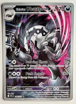 Pokemon TCG Ascended Heroes Galarian Obstagoon 245/217 NM/MT - Image 1
