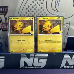 Pikachu (Pokemon Day 2026) 051/162 Cosmic Holo (x2) - Image 1