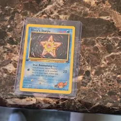 Pokemon Misty's Staryu 1st Edition Gym Challenge 92/132 40 HP Common English - Image 1