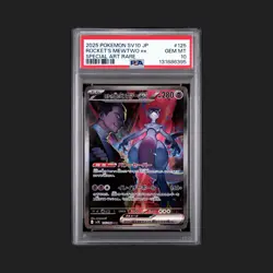 2025 POKEMON JAPANESE SV10 ROCKET SAR TEAM ROCKET'S MEWTWO EX 125 PSA 10 - Image 1
