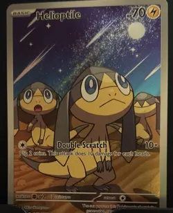 Pokemon TCG Helioptile 143/132 Me01 Mega Evolution Rare Holo 70 HP Electric - Image 1