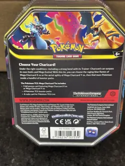 Pokemon Mega Charizard ex New Sealed Tin Box - Charizard X - 4 Booster Packs - Image 5