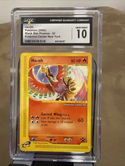 Pokemon Center NY Black Star Promo 2002 Ho-Oh #52 CGC 10 Gem Mint - Image 1
