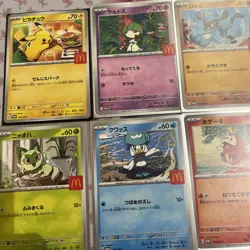 Pokemon TCG Japanese McDonald’s Promo 2025 Full Set x 6 NM - Image 3