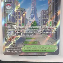 Pokemon TCG: Lumiose City 111/088 Perfect Order Clean M Full Art Trainer Stadium - Image 3