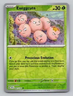 Reverse Holo Exeggcute 001/191 Common Surging Sparks Pokemon - Image 1