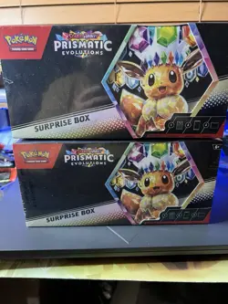 Pokemon TCG Prismatic Evolutions Surprise Box Factory Sealed Lot of 2 - Image 1