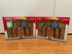 Pokemon TCG Scarlet & Violet 151 Costco TWO 5 Pack Mini Tins Boxes S&V - Sealed - Image 1