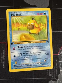 Pokemon Psyduck #53/62 First Edition Fossil Set Mint/NM Condition Vintage 1999 - Image 1