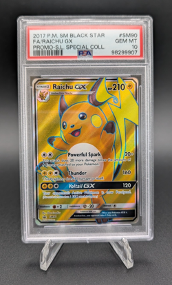 Raichu GX 2017 Pokemon SM Black Star Promo S.L. Special Collection #SM90 PSA 10 - Image 1