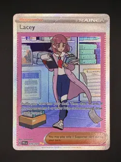 Pokemon TCG Scarlet & Violet Prismatic Evolutions Lacey SIR 175/131 - Image 1