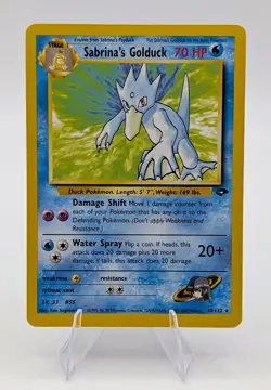 Pokemon TCG: Sabrina's Golduck 30/132 Gym Challenge, Non Holo - MP - Image 1