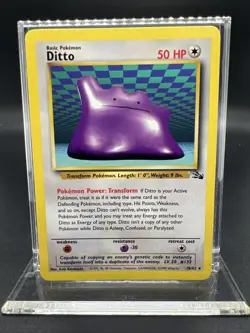 Pokemon Ditto 18/62 Fossil Rare Non Holo - LIGHT PLAY - Image 1