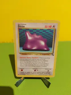 Ditto 18/62 - Fossil - Non Holo Rare – WOTC Pokemon Card TCG - LP - Image 1