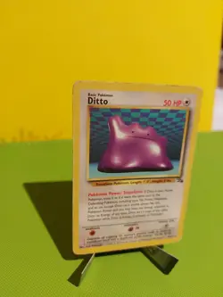 Ditto 18/62 - Fossil - Non Holo Rare – WOTC Pokemon Card TCG - LP - Image 2